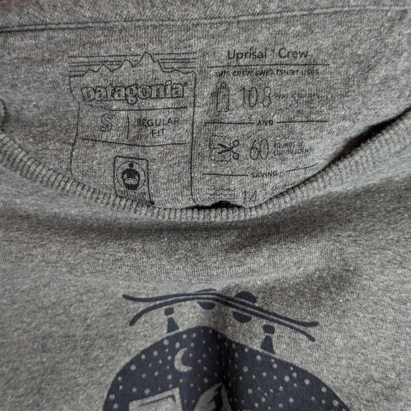 Patagonia Worn Wear Live Simply Trailer Uprisal Crew Neck Pullover Sweater - Picture 3 of 5